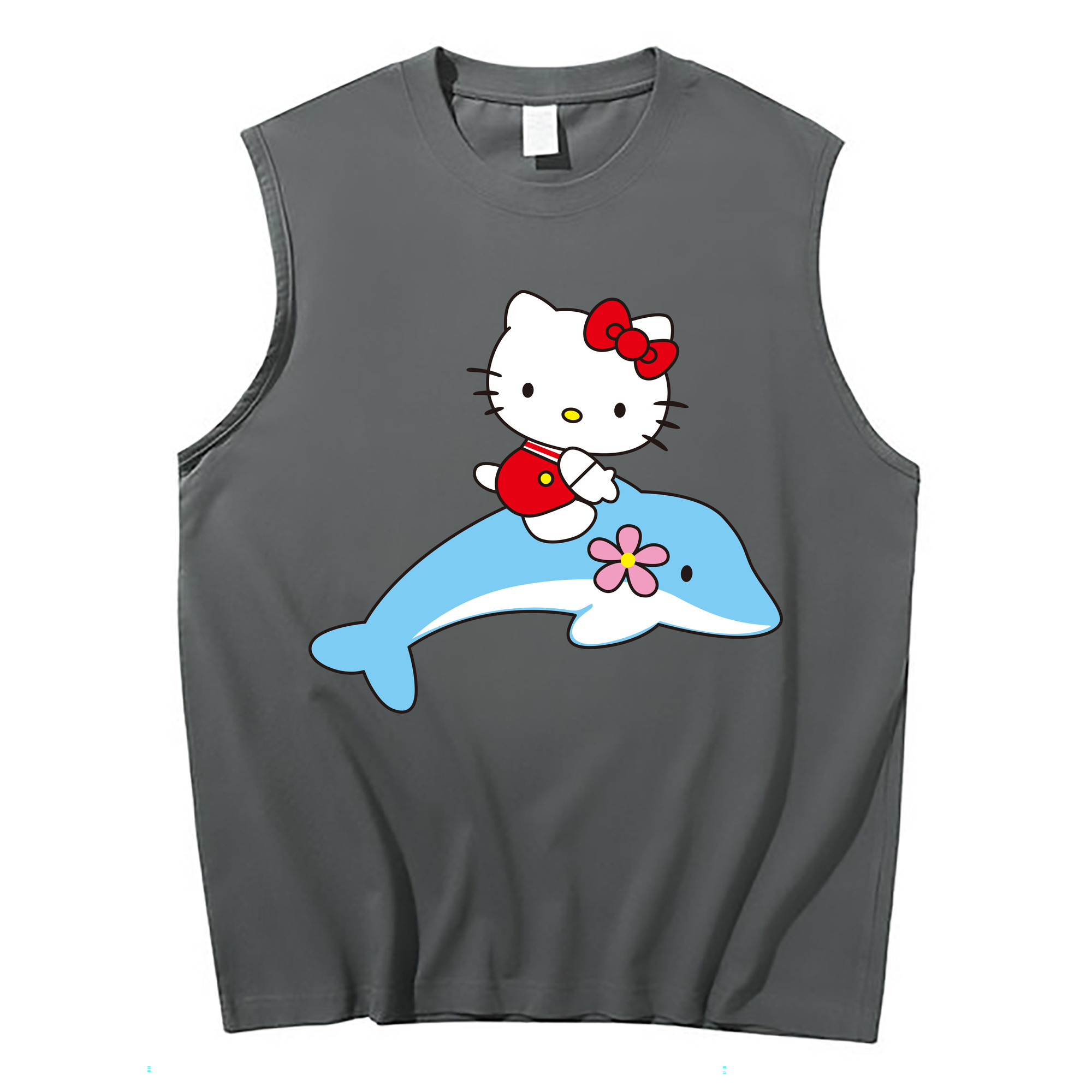 （画像用） Hello Kitty ハローキティ コットン100％タンクトップ（フロントプリント）